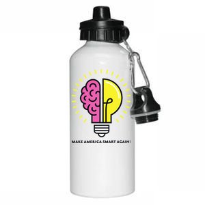 Make America Smart Again Science Brain Aluminum Water Bottle