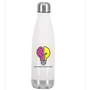 Make America Smart Again Science Brain Stainless Steel Insulated Water Bottle