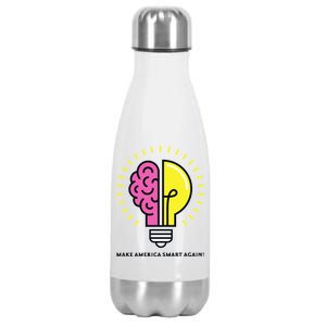 Make America Smart Again Science Brain Stainless Steel Insulated Water Bottle