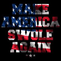 Make America Swole Again 4th of July USA Flag City Backpack