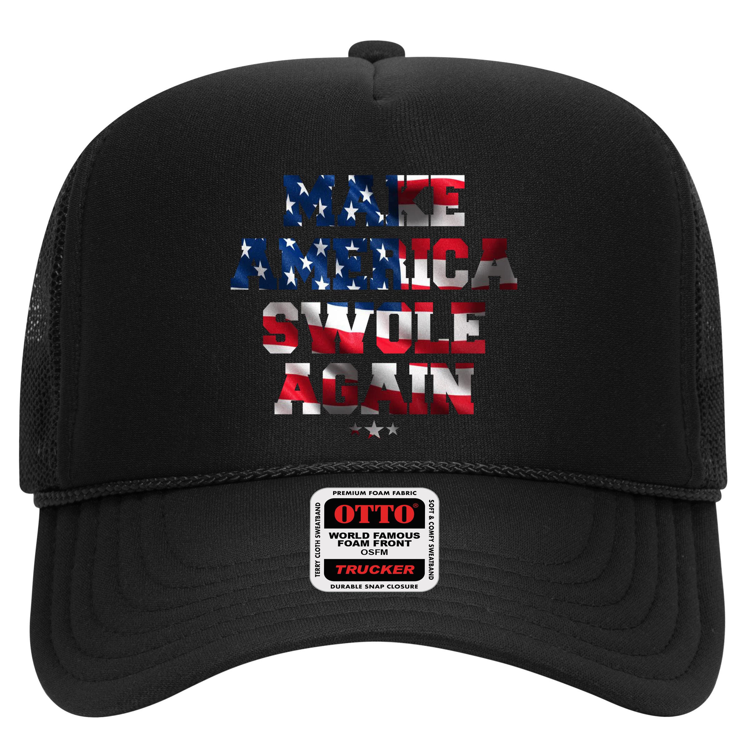 Make America Swole Again 4th of July USA Flag Hat