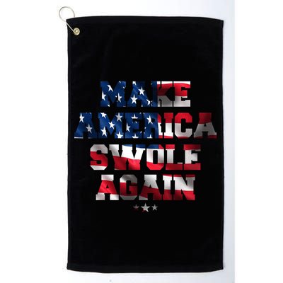 Make America Swole Again 4th of July USA Flag Golf Towel