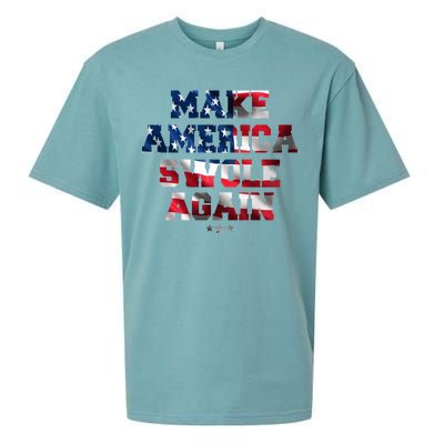 Make America Swole Again 4th of July USA Flag Sueded Cloud Jersey T-Shirt