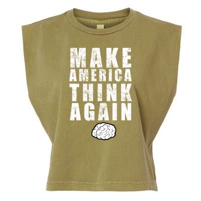 Make America Think Again Garment-Dyed Women's Muscle Tee