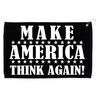 Make America Think Again! Anti Donald Trump Grommeted Golf Towel