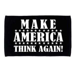 Make America Think Again! Anti Donald Trump Microfiber Hand Towel