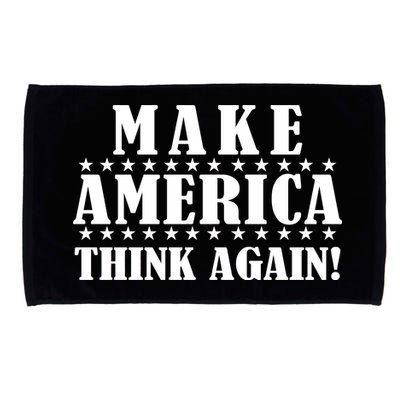 Make America Think Again! Anti Donald Trump Microfiber Hand Towel