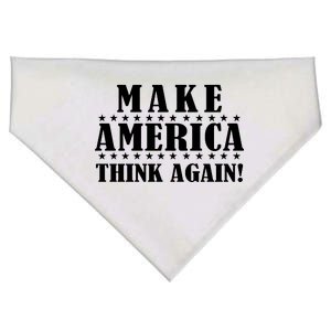 Make America Think Again! Anti Donald Trump USA-Made Doggie Bandana