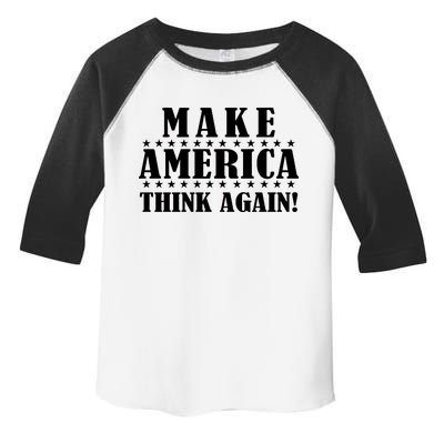 Make America Think Again! Anti Donald Trump Toddler Fine Jersey T-Shirt