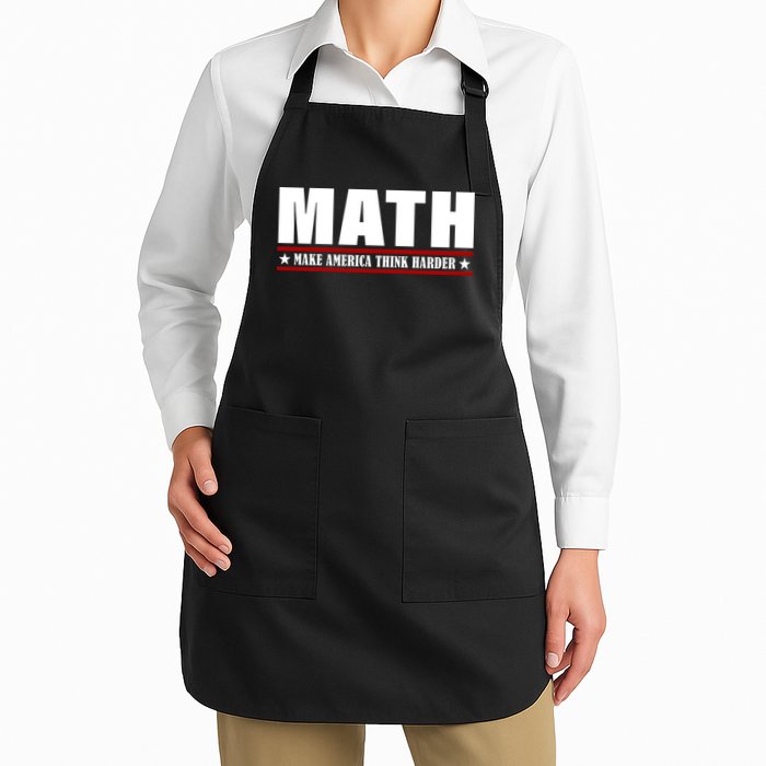 Make America Think Harder Funny Math Apron