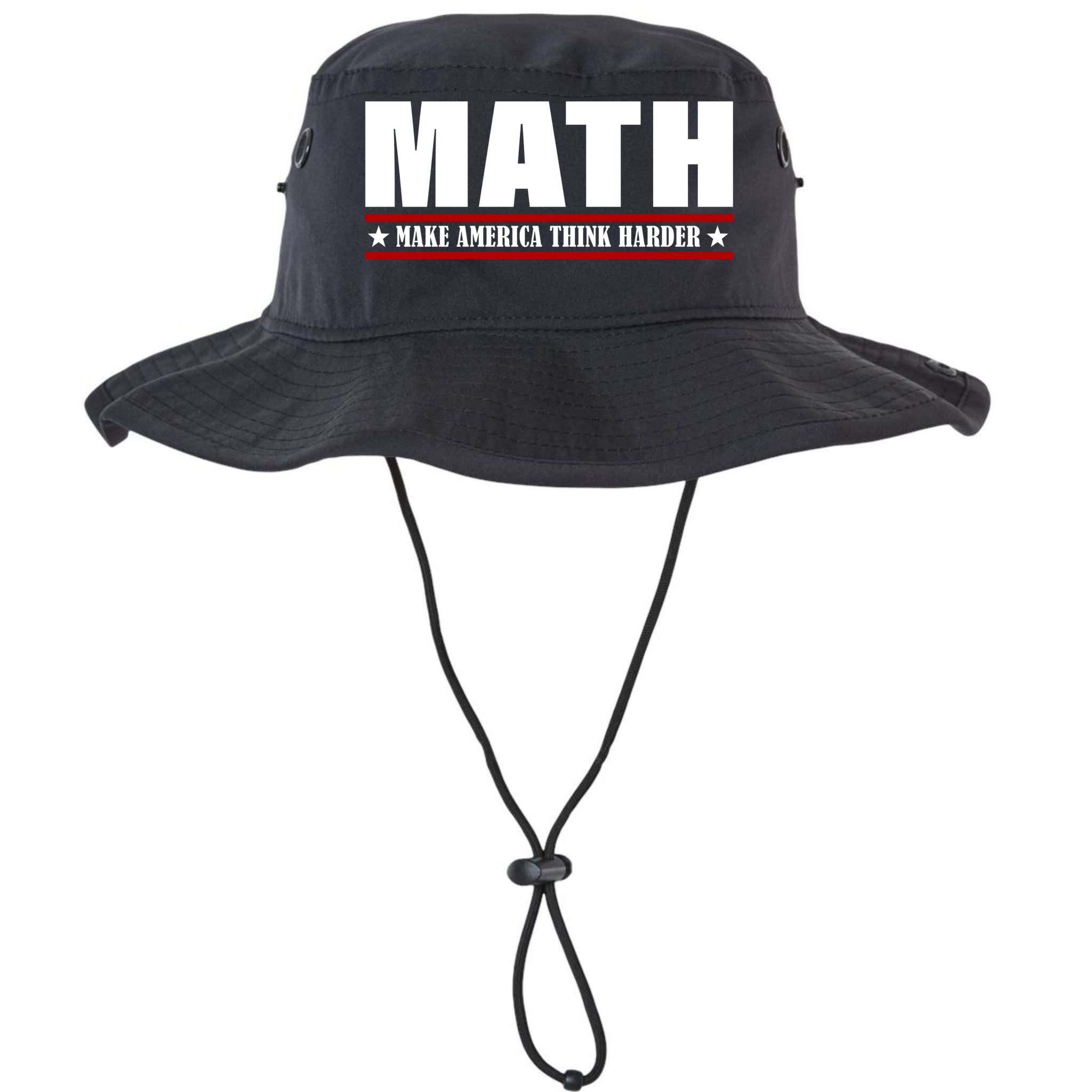 Make America Think Harder Funny Math Bucket Hat