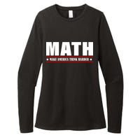 Make America Think Harder Funny Math Womens CVC Long Sleeve Shirt