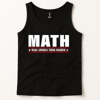 Make America Think Harder Funny Math Tank Top