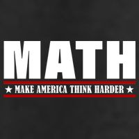 Make America Think Harder Funny Math Golf Towel