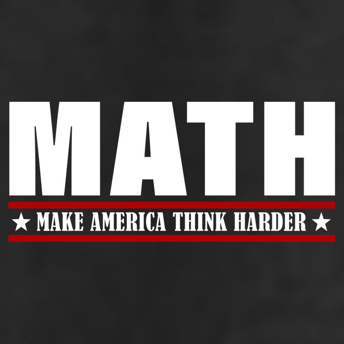 Make America Think Harder Funny Math Golf Towel