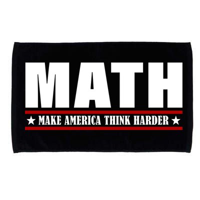 Make America Think Harder Funny Math Microfiber Hand Towel