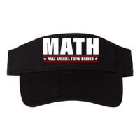 Make America Think Harder Funny Math Valucap Bio-Washed Visor