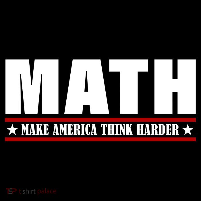 Make America Think Harder Funny Math Full Zip Hoodie