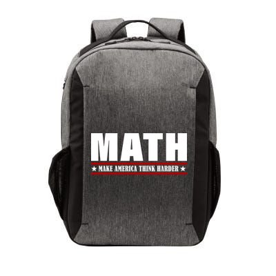 Make America Think Harder Funny Math Vector Backpack