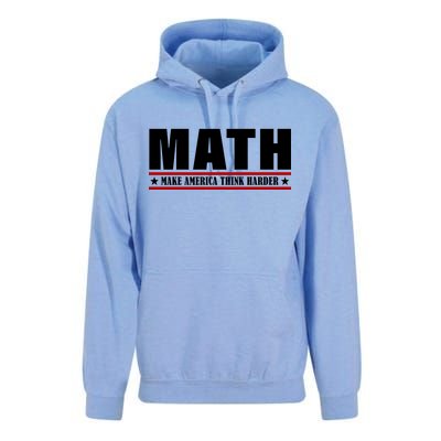 Make America Think Harder Funny Math Unisex Surf Hoodie