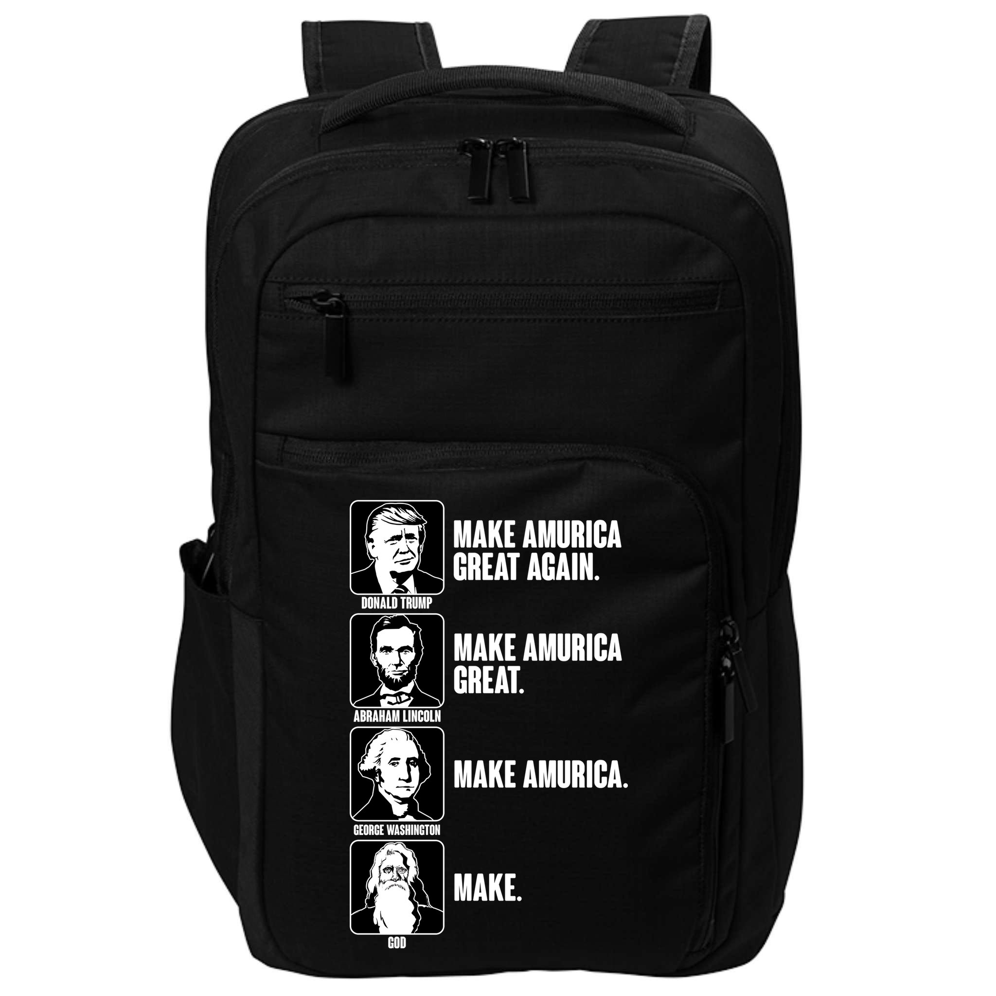 Make AMURICA Great Again Historic Presidents Impact Tech Backpack