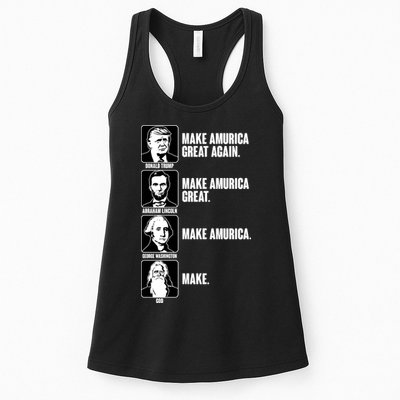 Make AMURICA Great Again Historic Presidents Womens Tank Top
