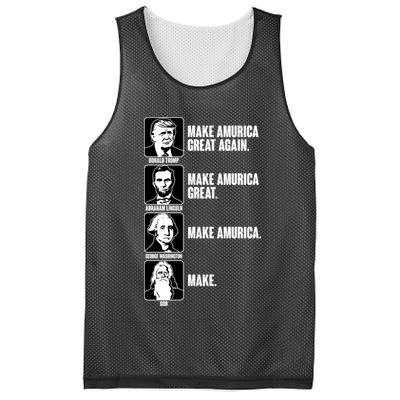 Make AMURICA Great Again Historic Presidents Mesh Reversible Basketball Jersey Tank