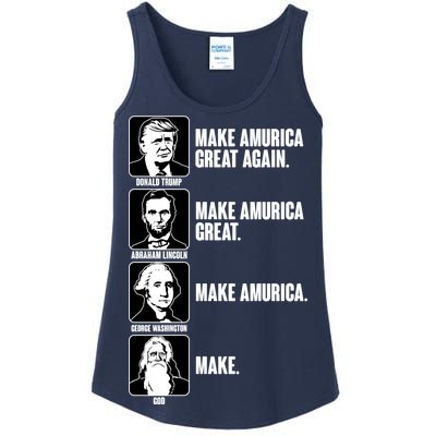 Make AMURICA Great Again Historic Presidents Ladies Essential Tank