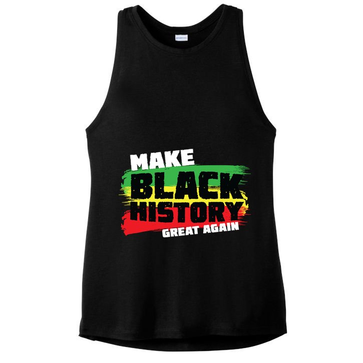 Make Black History Great Again Ladies PosiCharge Tri-Blend Wicking Tank