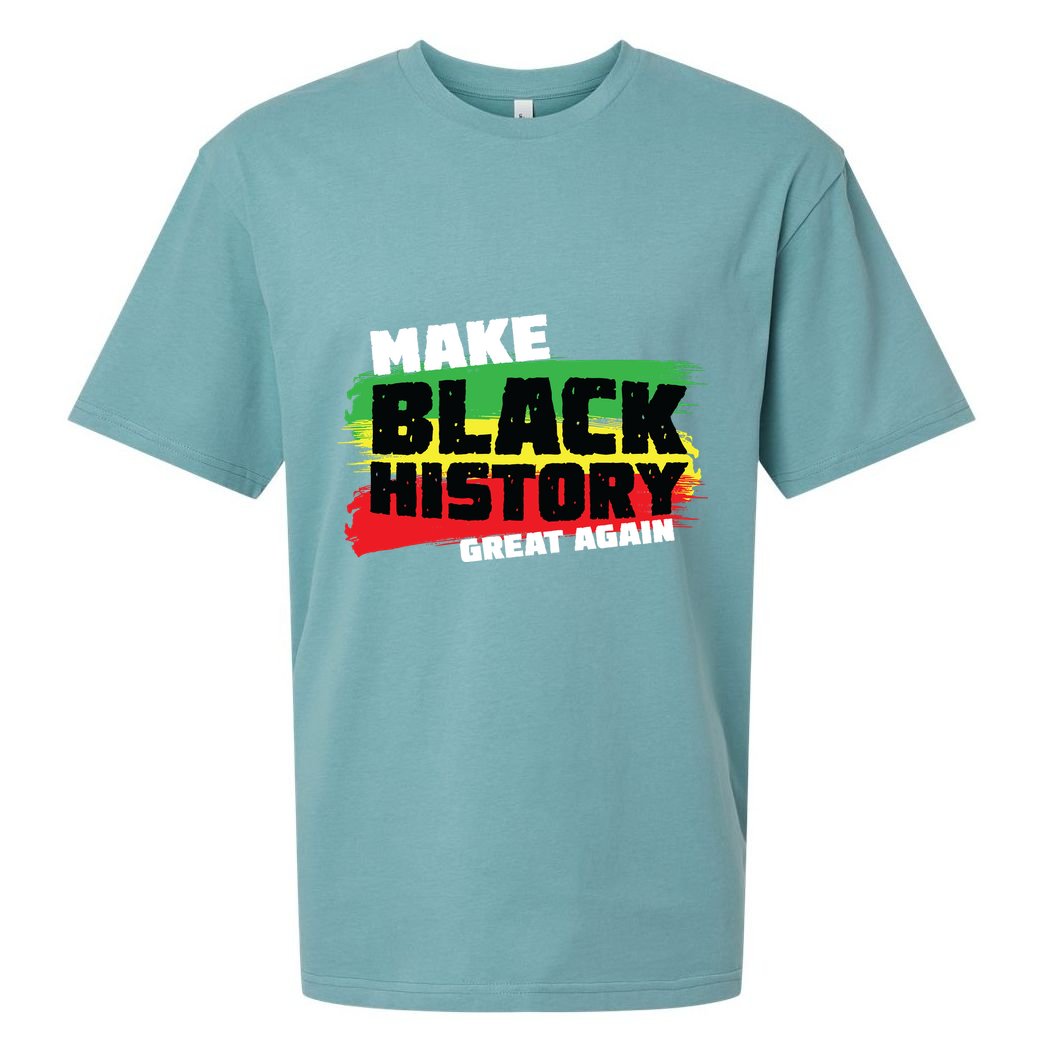 Make Black History Great Again Sueded Cloud Jersey T-Shirt