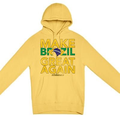 Make Brazil Great Again Jair Bolsonaro Premium Pullover Hoodie