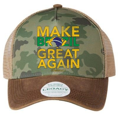 Make Brazil Great Again Jair Bolsonaro Legacy Tie Dye Trucker Hat