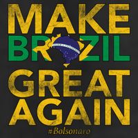 Make Brazil Great Again Jair Bolsonaro 7 Panel Mesh Trucker Snapback Hat