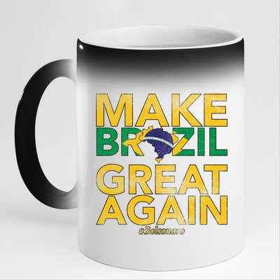 Make Brazil Great Again Jair Bolsonaro 11oz Black Color Changing Mug