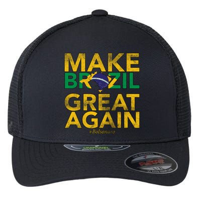 Make Brazil Great Again Jair Bolsonaro Flexfit Unipanel Trucker Cap