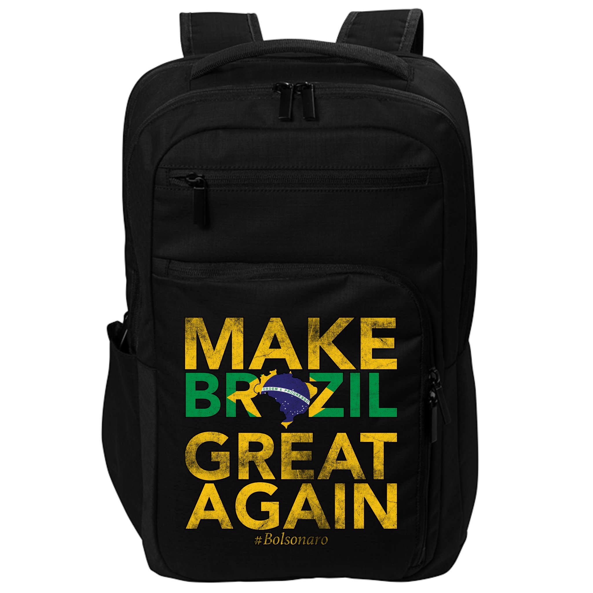 Make Brazil Great Again Jair Bolsonaro Impact Tech Backpack
