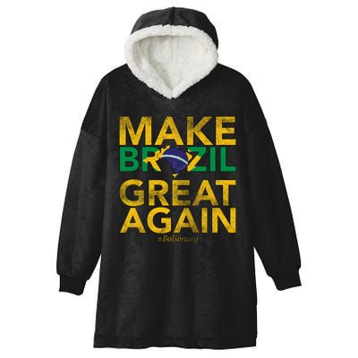 Make Brazil Great Again Jair Bolsonaro Hooded Wearable Blanket