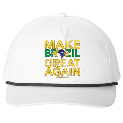 Make Brazil Great Again Jair Bolsonaro Snapback Five-Panel Rope Hat