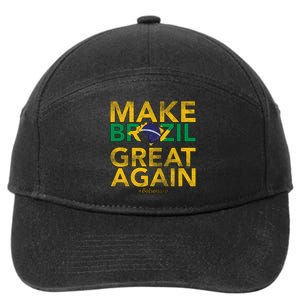 Make Brazil Great Again Jair Bolsonaro 7-Panel Snapback Hat