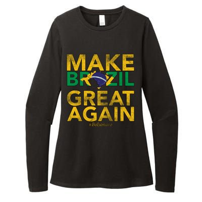 Make Brazil Great Again Jair Bolsonaro Womens CVC Long Sleeve Shirt