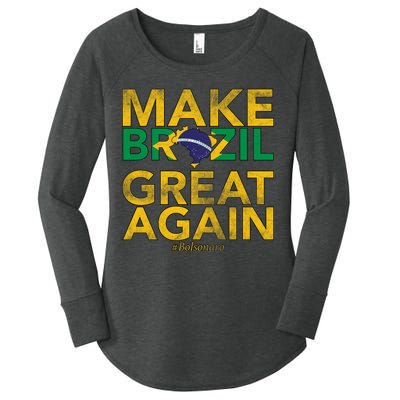 Make Brazil Great Again Jair Bolsonaro Women's Perfect Tri Tunic Long Sleeve Shirt