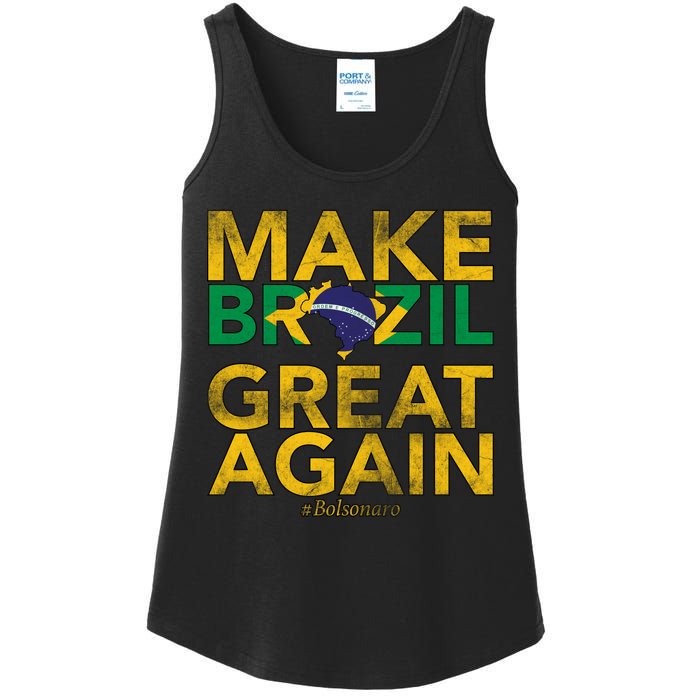 Make Brazil Great Again Jair Bolsonaro Ladies Essential Tank