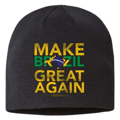 Make Brazil Great Again Jair Bolsonaro Sustainable Beanie