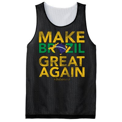 Make Brazil Great Again Jair Bolsonaro Mesh Reversible Basketball Jersey Tank