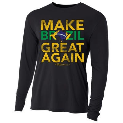 Make Brazil Great Again Jair Bolsonaro Cooling Performance Long Sleeve Crew