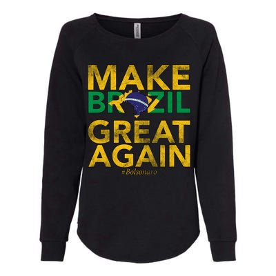 Make Brazil Great Again Jair Bolsonaro Womens California Wash Sweatshirt