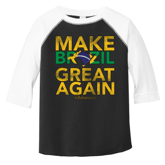 Make Brazil Great Again Jair Bolsonaro Toddler Fine Jersey T-Shirt