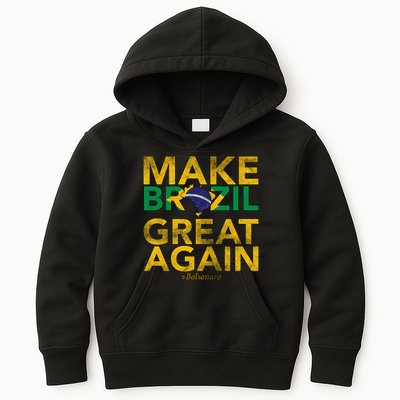 Make Brazil Great Again Jair Bolsonaro Kids Hoodie