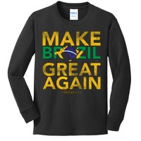 Make Brazil Great Again Jair Bolsonaro Kids Long Sleeve Shirt