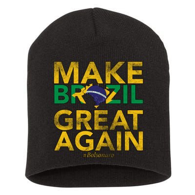 Make Brazil Great Again Jair Bolsonaro Short Acrylic Beanie